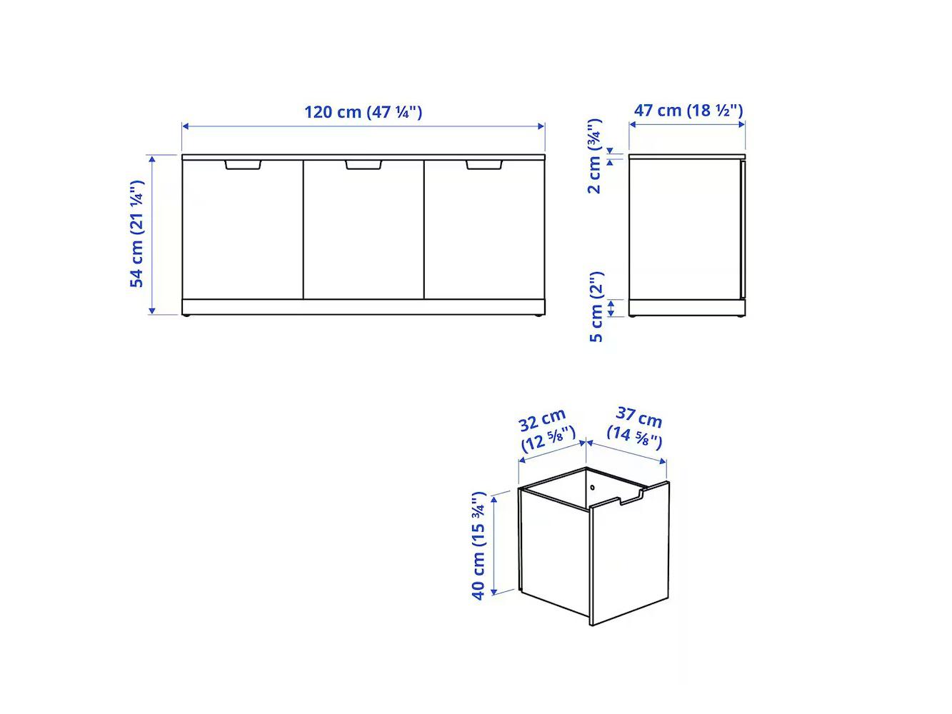 Нордли 45 black ИКЕА (IKEA) изображение товара