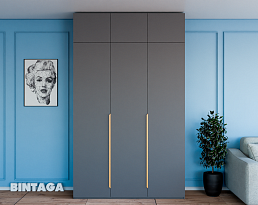 Изображение товара Пакс Альхейм 23 grey (gold) ИКЕА (IKEA) на сайте bintaga.ru